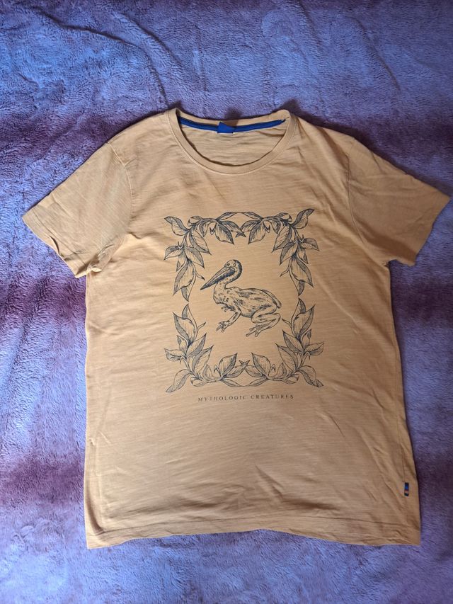 Camiseta Springfield Mostaza Talla S