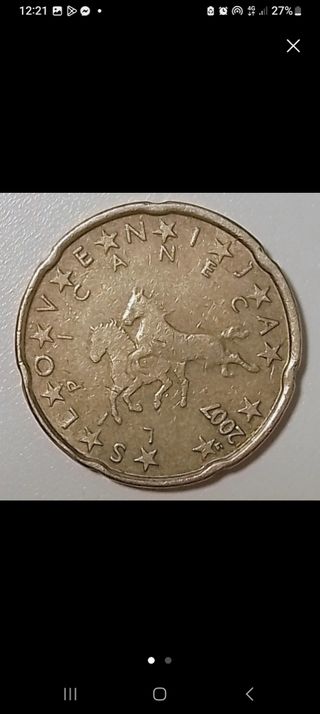 Moneda 0.20 céntimos Eslovenia 2007