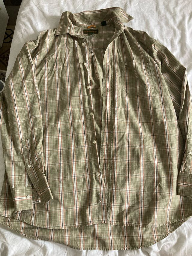 Camisa Timberland cuadros verde