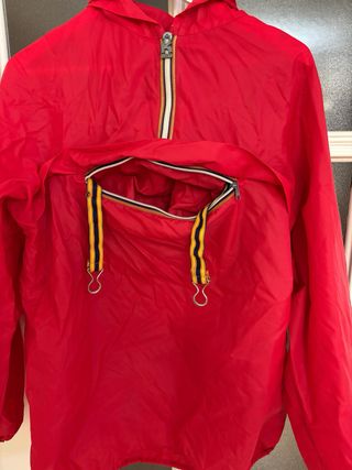 Chubasquero K-Way Rojo Vintage