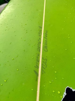 Tabla de surf verde + funda FK evolutiva 