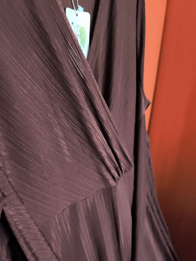 Vestido marrón largo