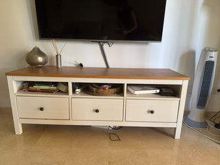 Mueble TV Hemnes Ikea Madera Blanca