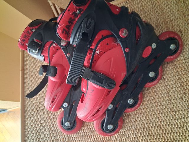 Patines en línea rojos talla 34-37