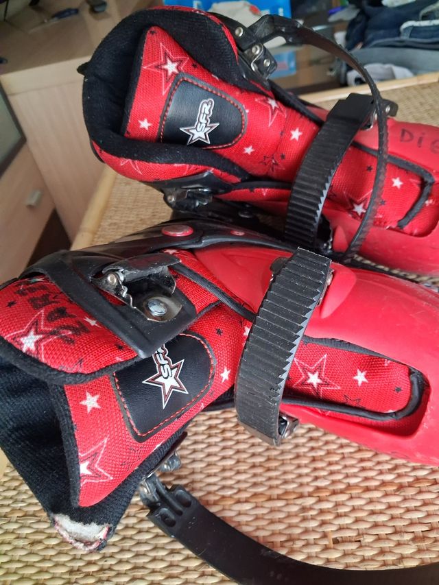 Patines en línea rojos talla 34-37