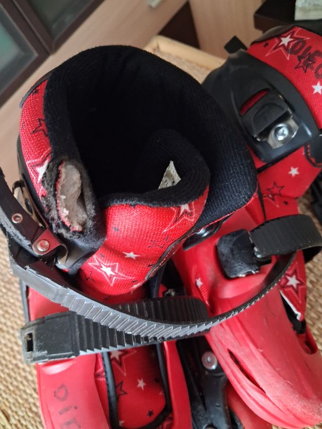 Patines en línea rojos talla 34-37