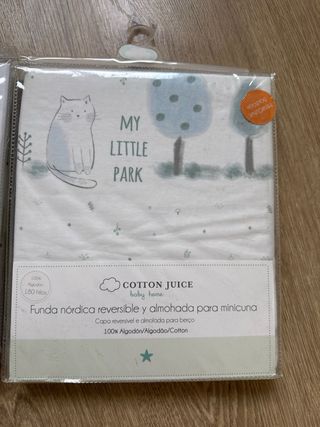 Funda Nórdica y Almohada MINICUNA Cotton Juice