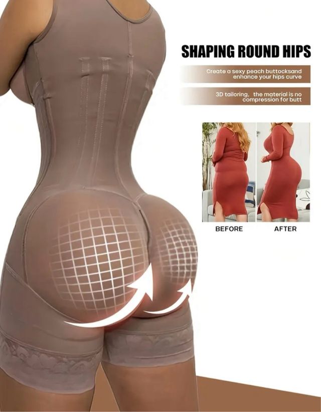 Faja reductora doble cierre beige