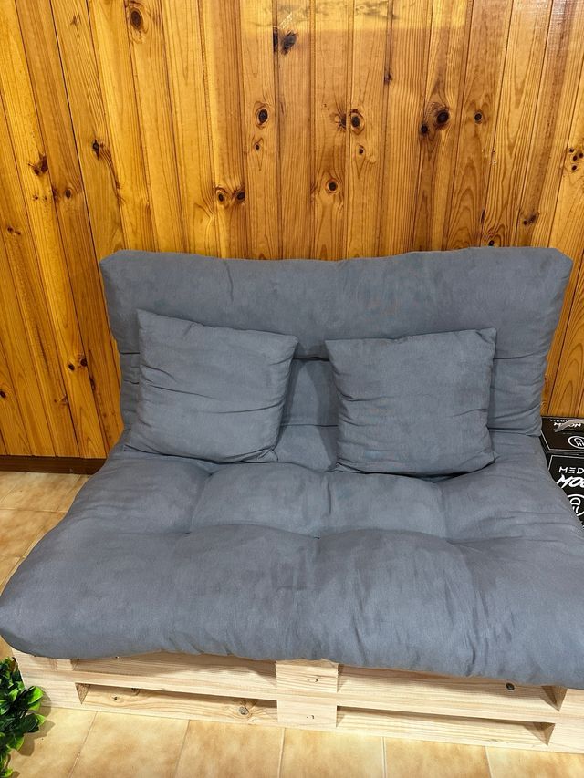 Sofá Palets Gris