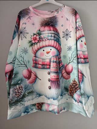 Sudadera Navidad Muñeco Nieve