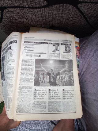 Periódico SPORT FCB Champions d'Europa 1992