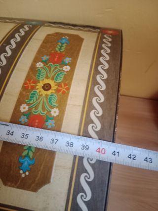 Baúl Vintage Decorado pieza única.