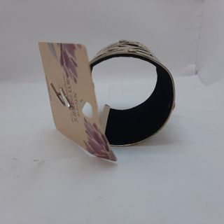 Pulsera Sfera Leopardo Dorada y Negra