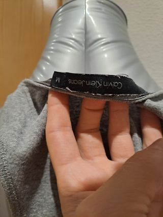 Camiseta Calvin Klein Algodón Gris