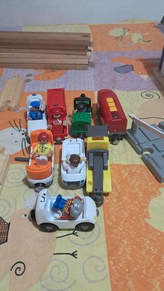 Circuito de tren de madera