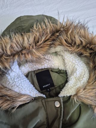 Chaqueta Militar Verde con Capucha