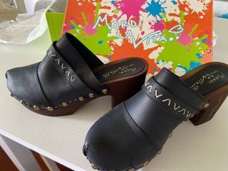 Mordi la Vita Zoccoli Sabot Pelle Borchie 38