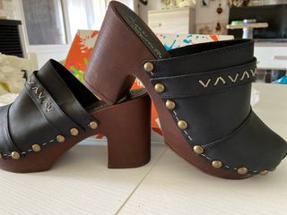 Mordi la Vita Zoccoli Sabot Pelle Borchie 38