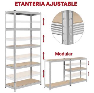 Estantería Metálica Moov-it 180x90x40cm