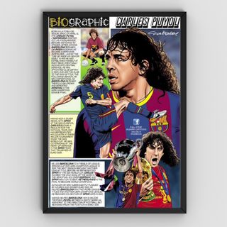 Cuadro Carles Puyol 13x18 cm