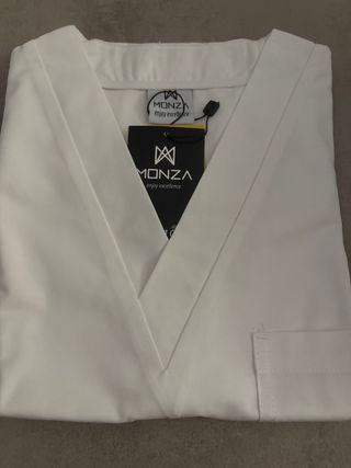 Casaca auxiliar enfermería Monza blanca