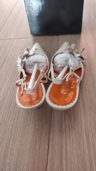 Zapatos de vestir mujer beige talla 36