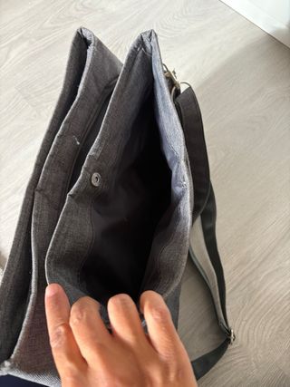 Bolso maternidad gris para carro