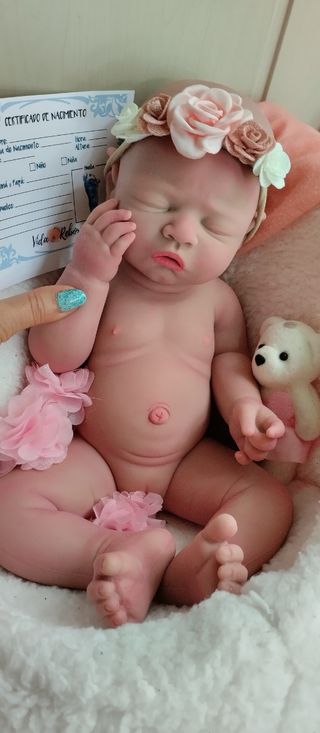 Muñeca Reborn Silicona 44cm 2.500 gm
