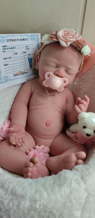 Muñeca Reborn Silicona 44cm 2.500 gm
