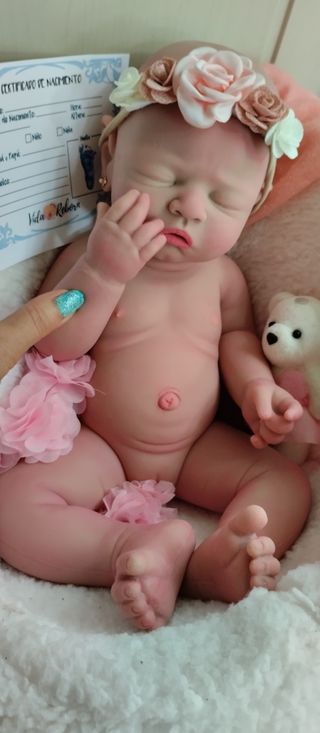 Muñeca Reborn Silicona 44cm 2.500 gm