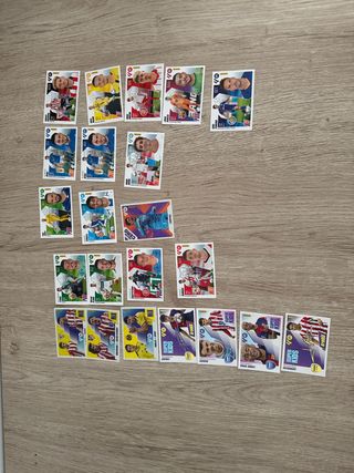 Cromos de fútbol segunda edición repetidos