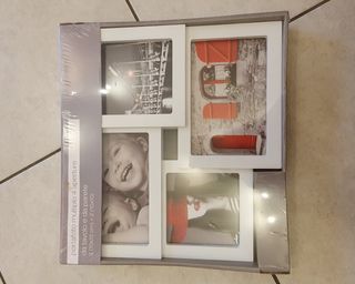 Portafoto multiplo 4 aperture da tavolo e da paret