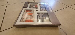 Portafoto multiplo 4 aperture da tavolo e da paret