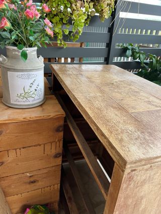 Cómoda antigua madera decorada para restaurar