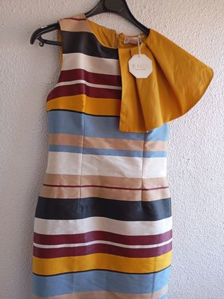 Vestido fiesta MIEN nuevo mujer multicolor