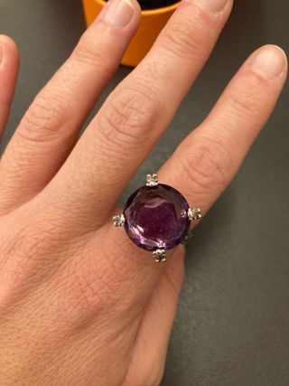 Anillo Tous Amatista y Plata