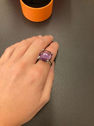 Anillo Tous Amatista y Plata