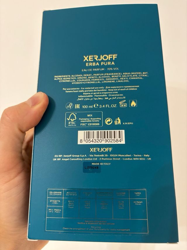 Xerjoff Erba Pura Perfume Teal