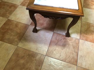 Mesa de centro madera y mármol