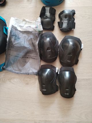 Patines en línea talla 32-35 + Casco y Proteccione