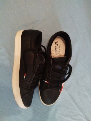 Zapatillas Le Coq Sportif Negras Tricolor