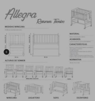 Minicuna adaptable Allegra