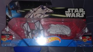 Hot Wheels Star Wars TIE Fighter y HalcónMilenario