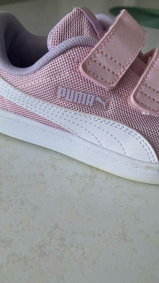 Scarpe Puma bambina rosa velcro n°30