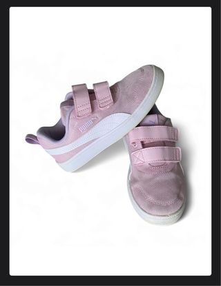 Scarpe Puma bambina rosa velcro n°30