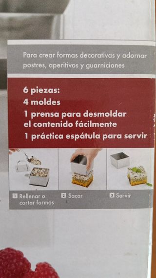 ERNESTO Moldes Cuadrados Acero Inoxidable