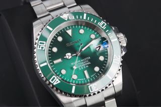 Seiko Mod Submariner Hulk Verde