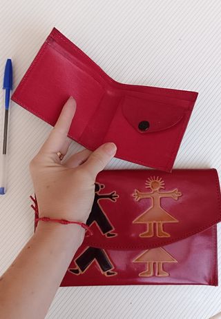 Set Cartera y Monedero Artesanal