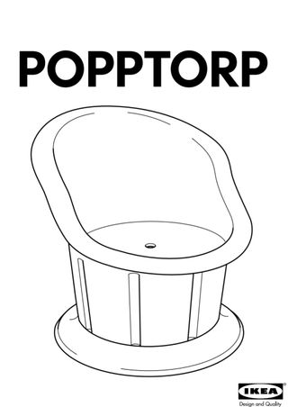 Sillón Popptorp Blanco Ikea