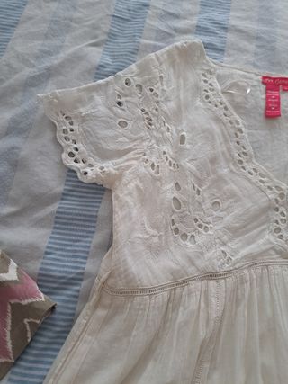 Vestido blanco ibicenco bordado